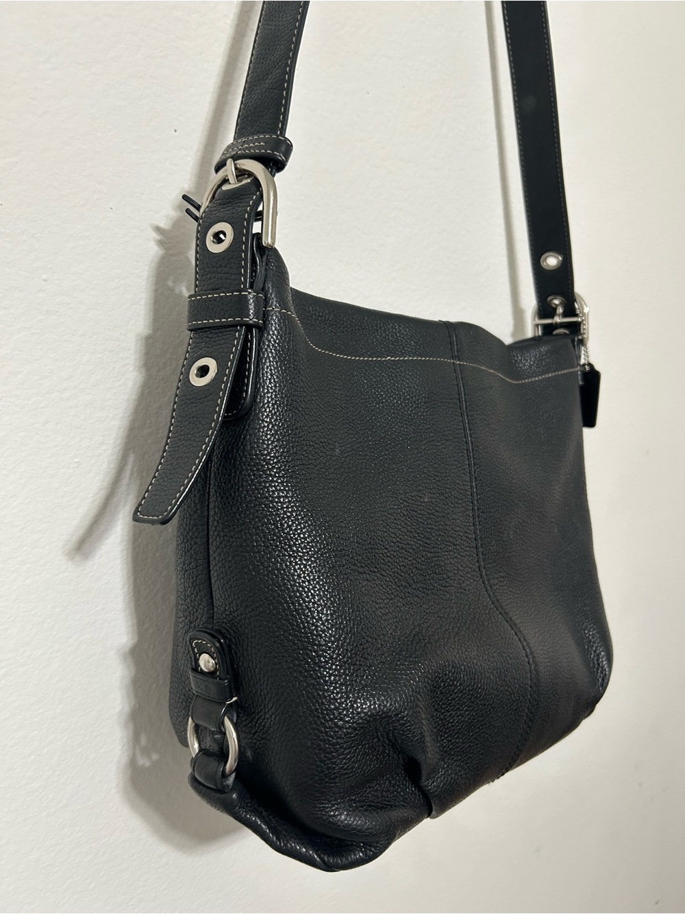 Coach bag F15064 pebbled leather hobo bag - Picture 4 of 11